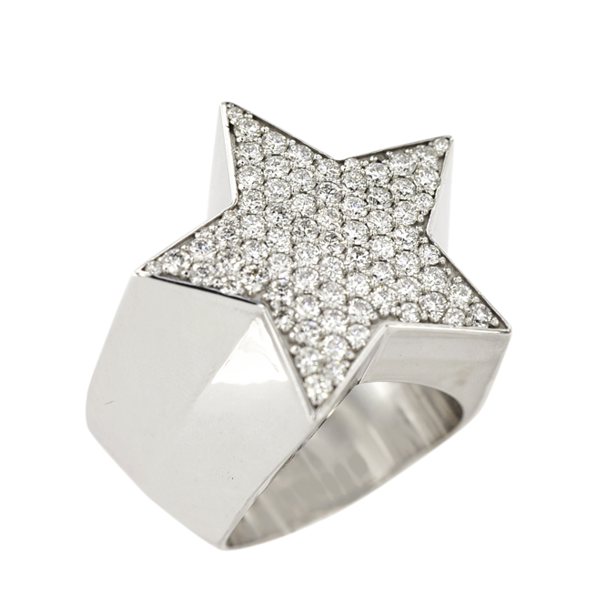 JDR2082 - Custom Diamond Star Ring